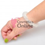 Bratara pentru masaj Su Jok, metalica Аrgintie, set 2 bucati BLM012